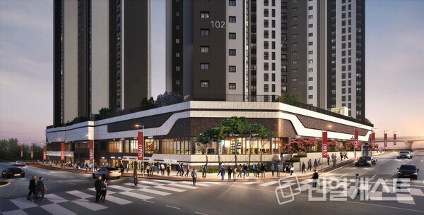 청계SK뷰 판매시설 투시도.