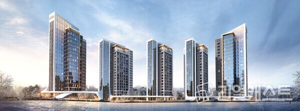 가락1차현대가 재건축으로 바뀌는 '문정 르엘' 투시도(출처: 롯데건설)