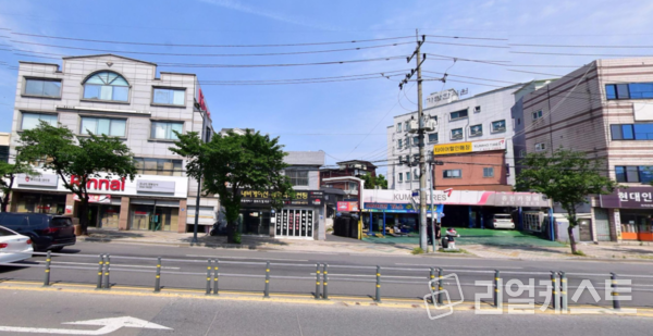 대구 북구 산격동 대학로 재개발 전경(출처: 네이버 로드뷰)