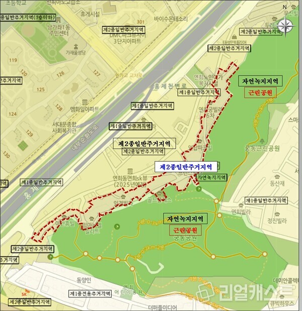 연희동 520 모아타운 구역도(제공: 추진위원회)