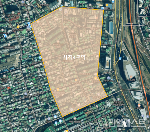 부산 사직4구역 전경(출처: 네이버 거리뷰)