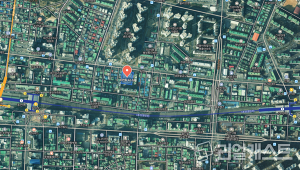 삼덕진주아파트 소규모재건축정비사업 위성도(출처: 네이버 위성도)