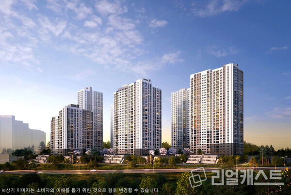 아산탕정 동일하이빌 파크레인 투시도(제공: 동일토건)