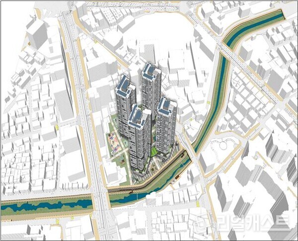 동대문구 신설동 91번지 일대  도시정비형 재개발사업 조감도(출처: 서울시)