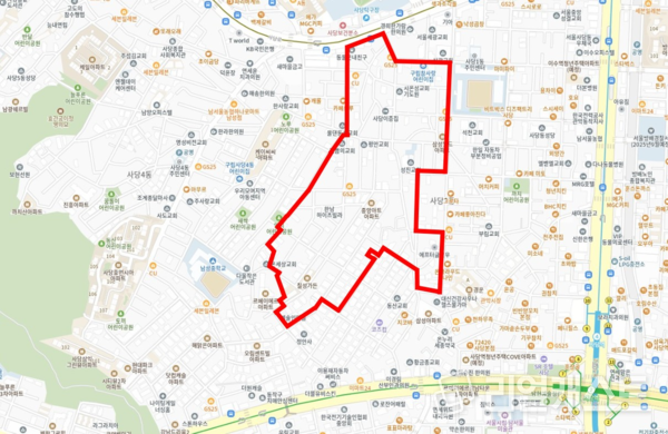 동작구 사당동 419-1일대 위치도(출처: 서울시)