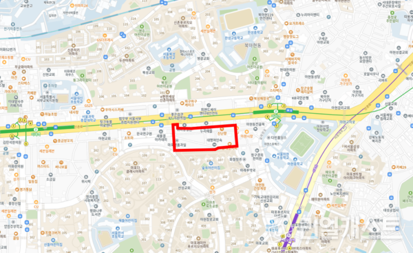 마포구 아현동 331-29일대 위치도(출처: 서울시)