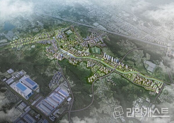 아산탕정2 도시개발사업 조감도(출처 : 아산시)