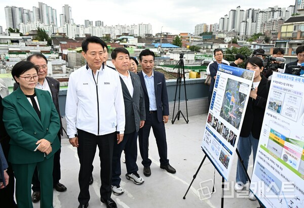 미아2 재정비촉진구역을 찾은 오세훈 서울시장(출처: 서울시)