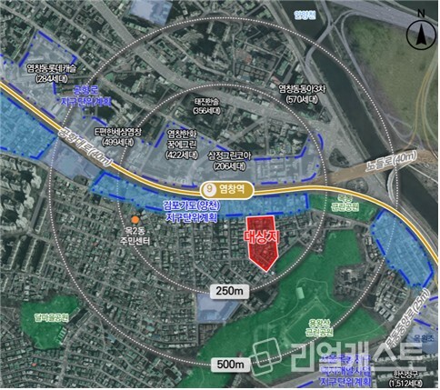 염창역 역세권 활성화사업 정비구역 위치도(출처: 서울시)