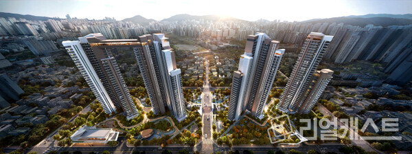 부산 사직5구역 재개발 조감도(출처: 현대건설)