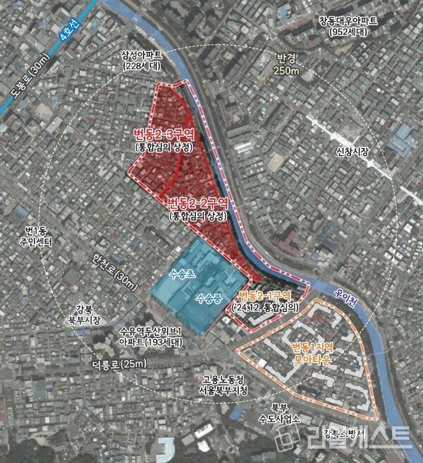 강북구 번동 454번지 일대 모아주택 위치도(출처: 서울시)