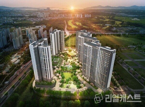 검암역자이르네 석경 조감도 / 자이에스앤디